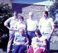 David Dorrough; Marilyn Crabill Dorrough; Julia (Judy) Kish Dorrough; Bruce Dorrough; Becky Clabaugh; baby Amanda Clabaugh; Mike Clabaugh